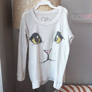 Chaser Cat Face Sweatshirt